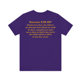 Romans 7:25 Christian Jersey T-Shirt – Spiritual Quote Tee, Unisex Bible Verse Apparel, Inspirational Faith Shirt for Men & Women