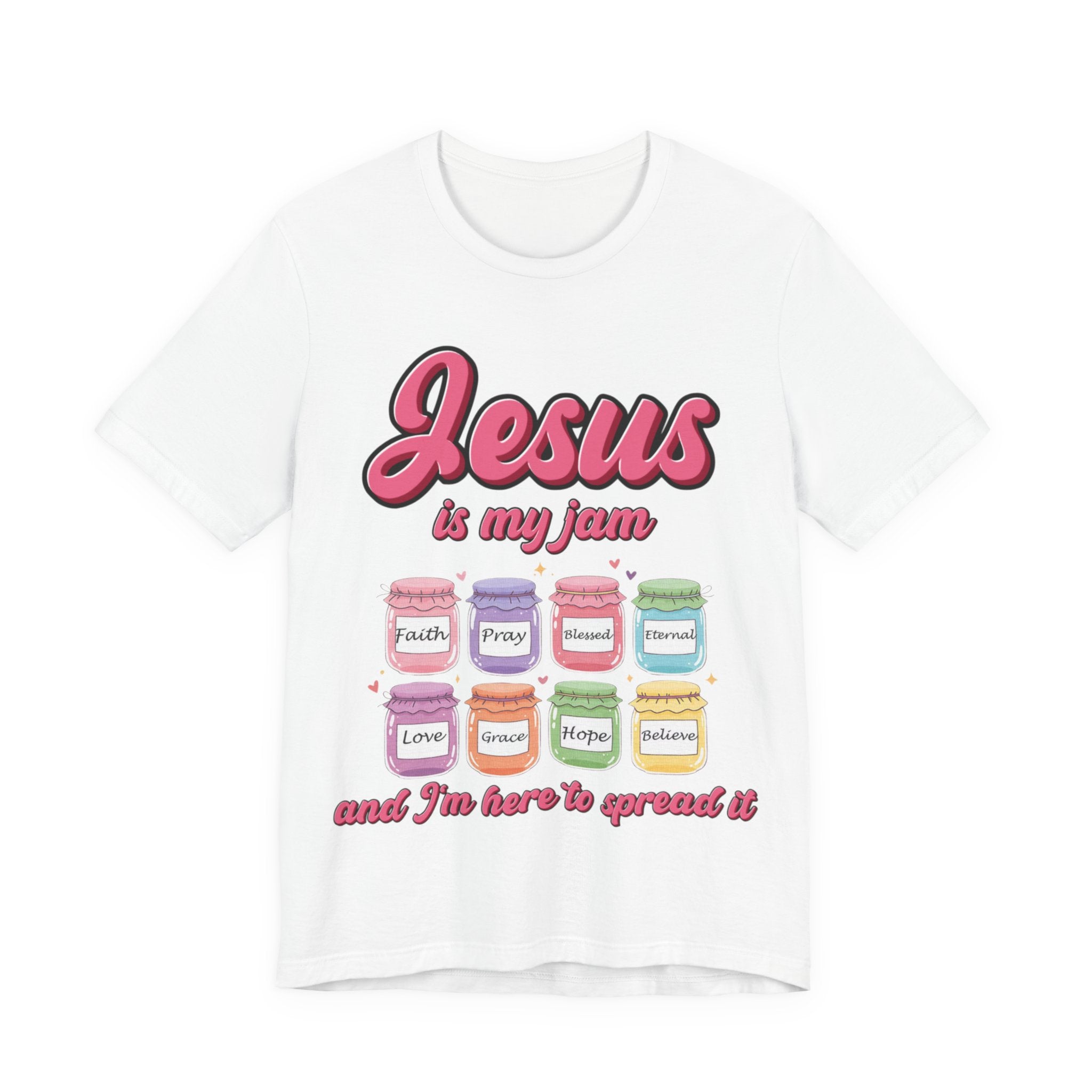 Jesus Is My Jam Tee | Unisex Jersey Christian T-Shirt | Fun Scripture Shirt | Faith-Based Graphic Tee