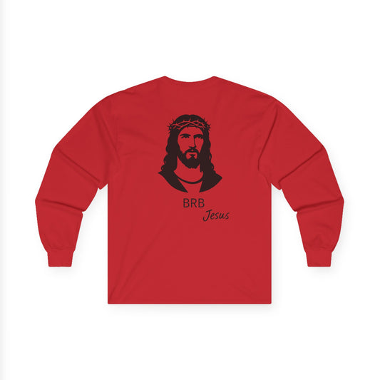 back of long sleeve Chistian brb Jesus