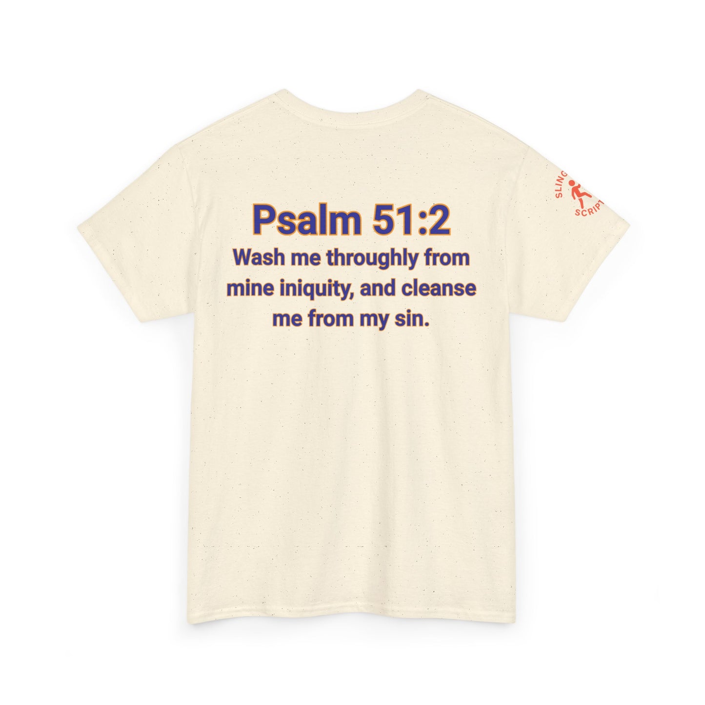 Jesus Gets Sin Out Tee | Psalm 51:2 | Unisex Heavy Cotton Christian Shirt