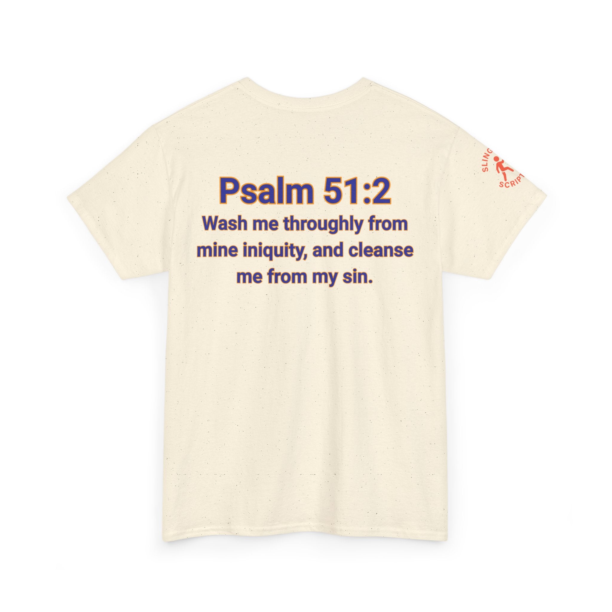 Jesus Gets Sin Out Tee | Psalm 51:2 | Unisex Heavy Cotton Christian Shirt