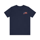Patriotic Graphic Tee-Hold Fast — Hebrews 10:23 | Unisex Jersey Short Sleeve Christian T-Shirt