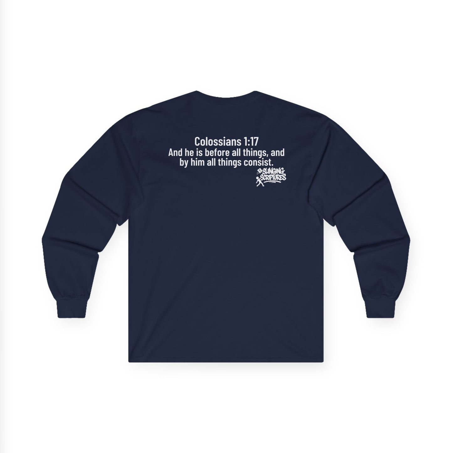 GOAT — God Over All Things | Colossians 1:17 Long Sleeve Unisex Christian T-Shirt