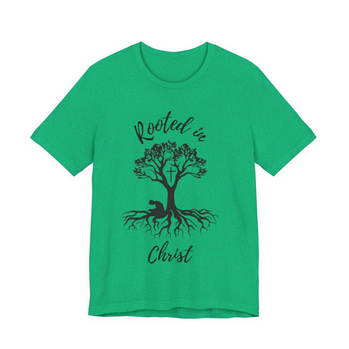Rooted in Christ Tee | Colossians 2:6-7 Scripture Shirt | Christian Faith T-Shirt