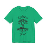 Rooted in Christ Tee | Colossians 2:6-7 Scripture Shirt | Christian Faith T-Shirt