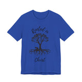 Rooted in Christ Tee | Colossians 2:6-7 Scripture Shirt | Christian Faith T-Shirt