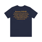 Romans 7:25 Christian Jersey T-Shirt – Spiritual Quote Tee, Unisex Bible Verse Apparel, Inspirational Faith Shirt for Men & Women