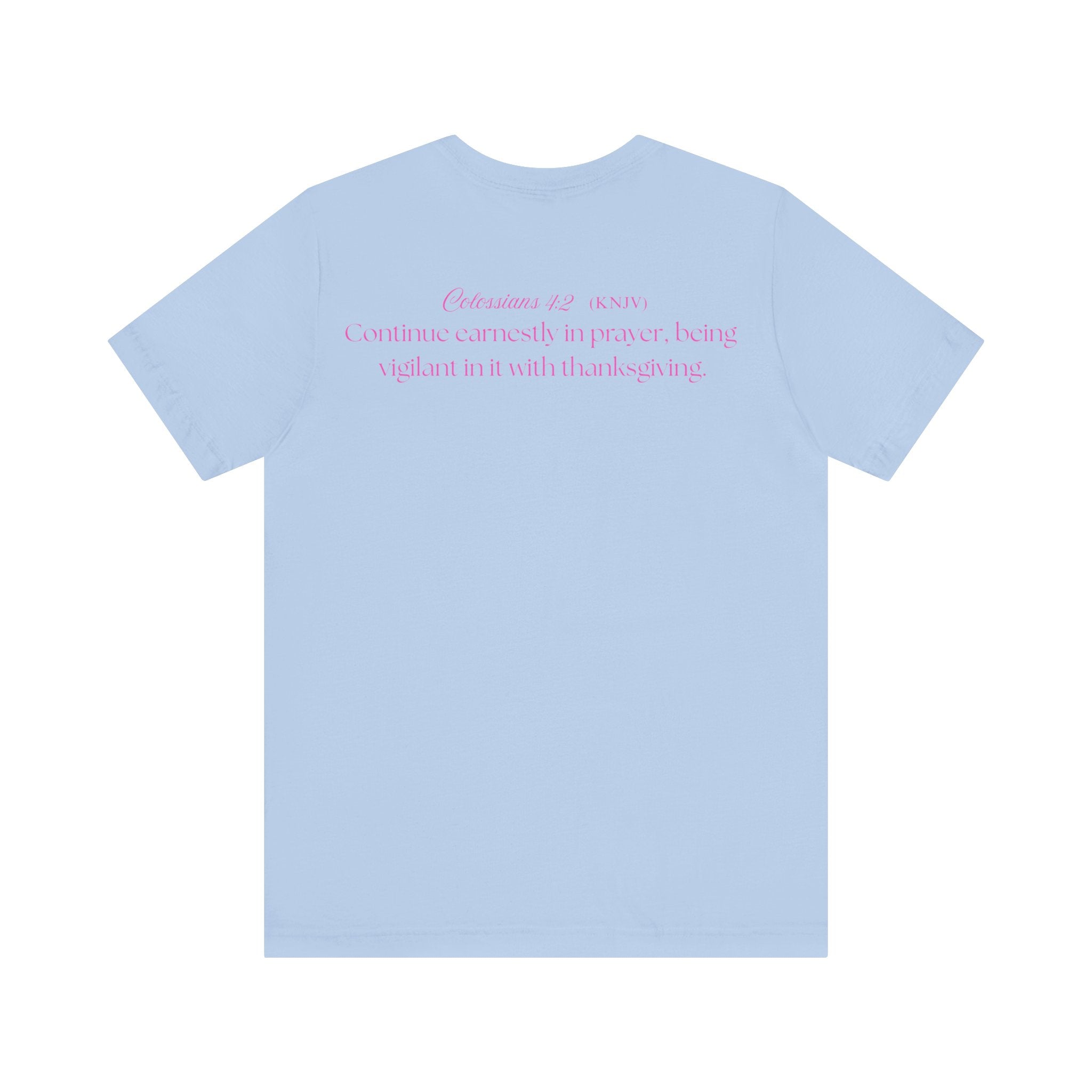 Mama Prays — Colossians 4:2 | Unisex Jersey Short Sleeve Christian T-Shirt