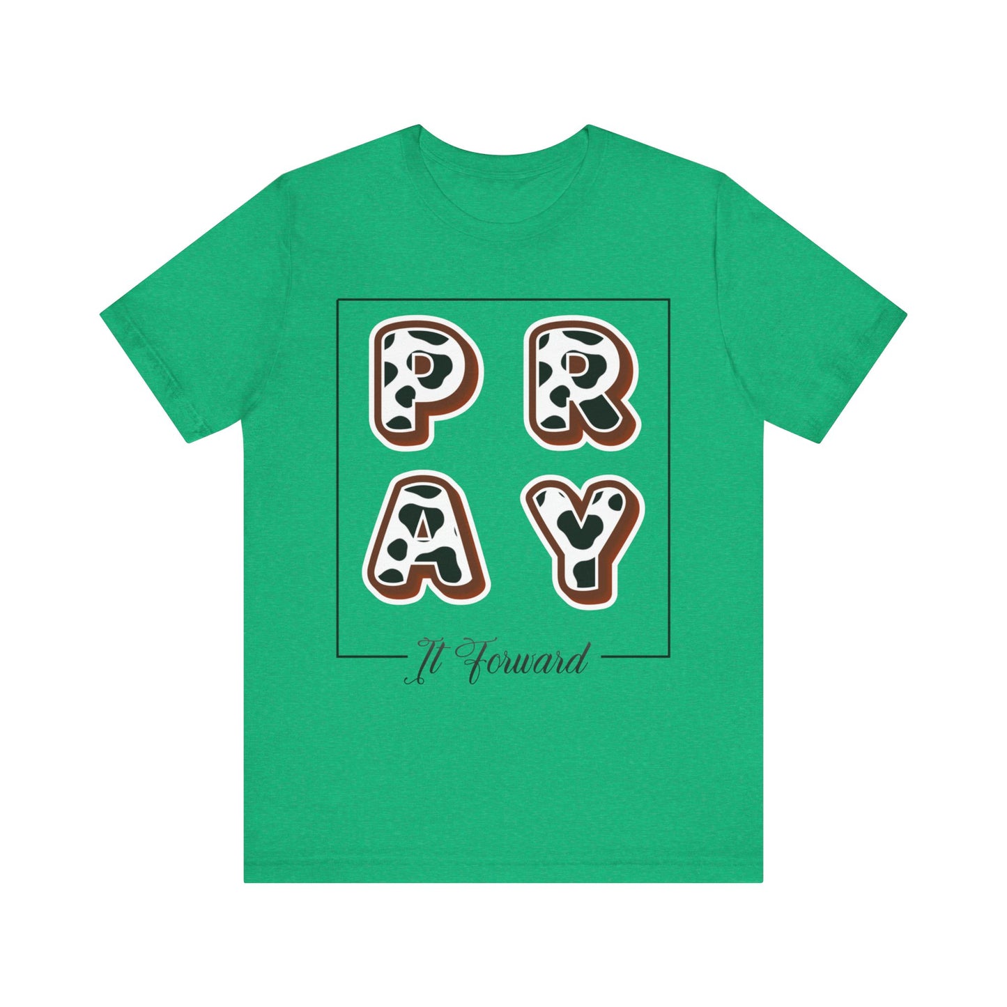 Pray It Forward Tee — Romans 12:12 | Unisex Christian Jersey T-Shirt | Inspirational Prayer Shirt | Faith-Based Apparel