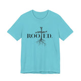 Rooted in Christ | Colossians 2:6-7 Scripture Tee | Unisex Christian T-Shirt