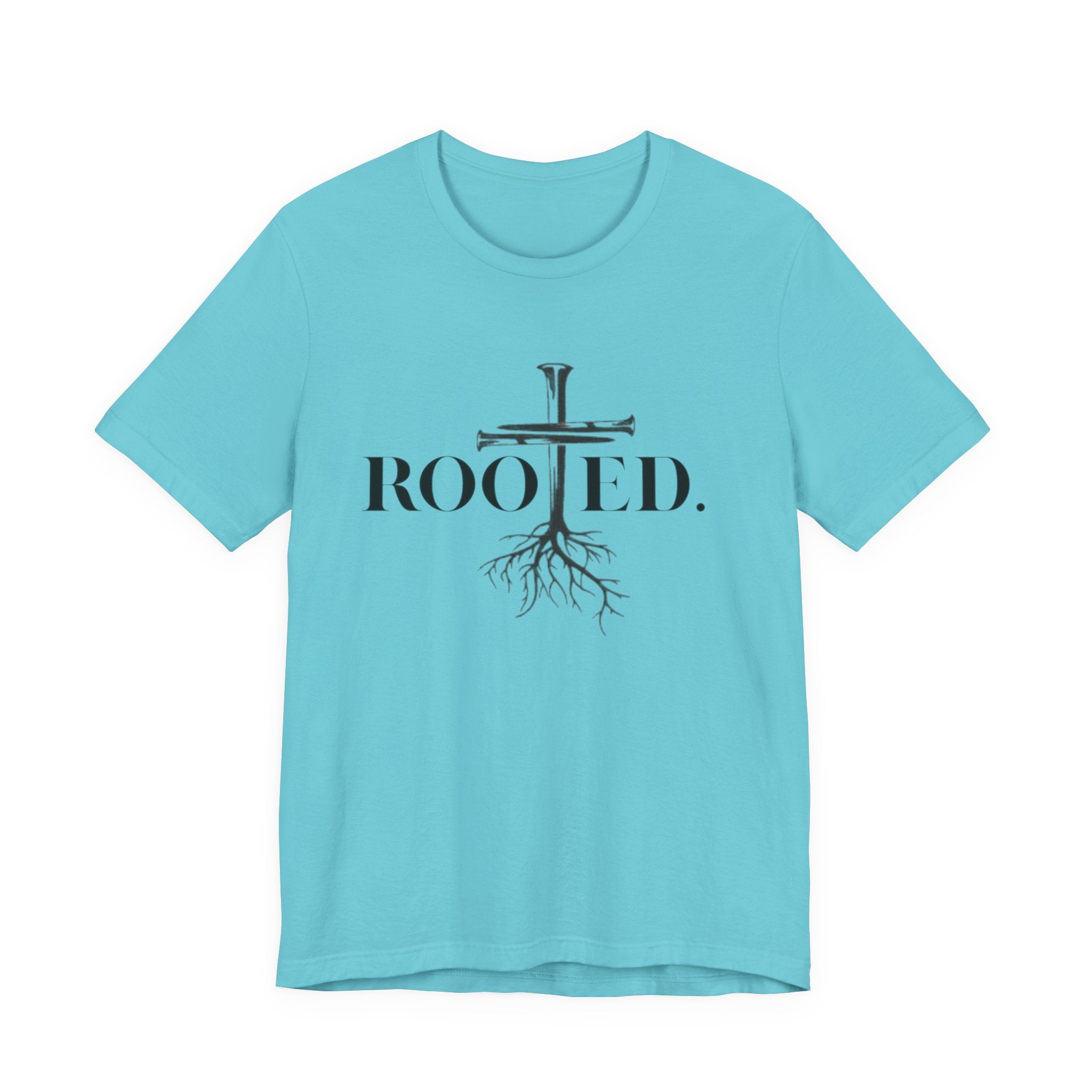 Rooted in Christ | Colossians 2:6-7 Scripture Tee | Unisex Christian T-Shirt