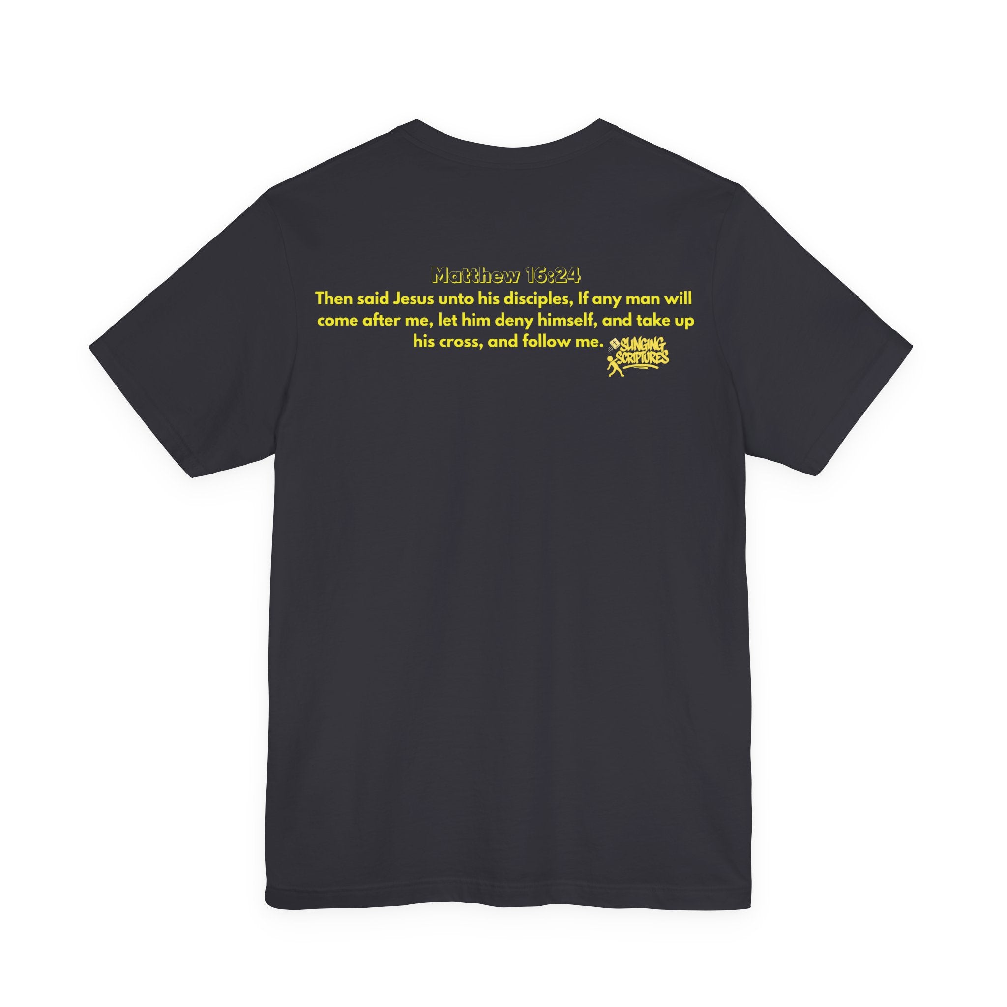 Cross Training — Matthew 16:24 | Unisex Jersey Short Sleeve Christian T-Shirt
