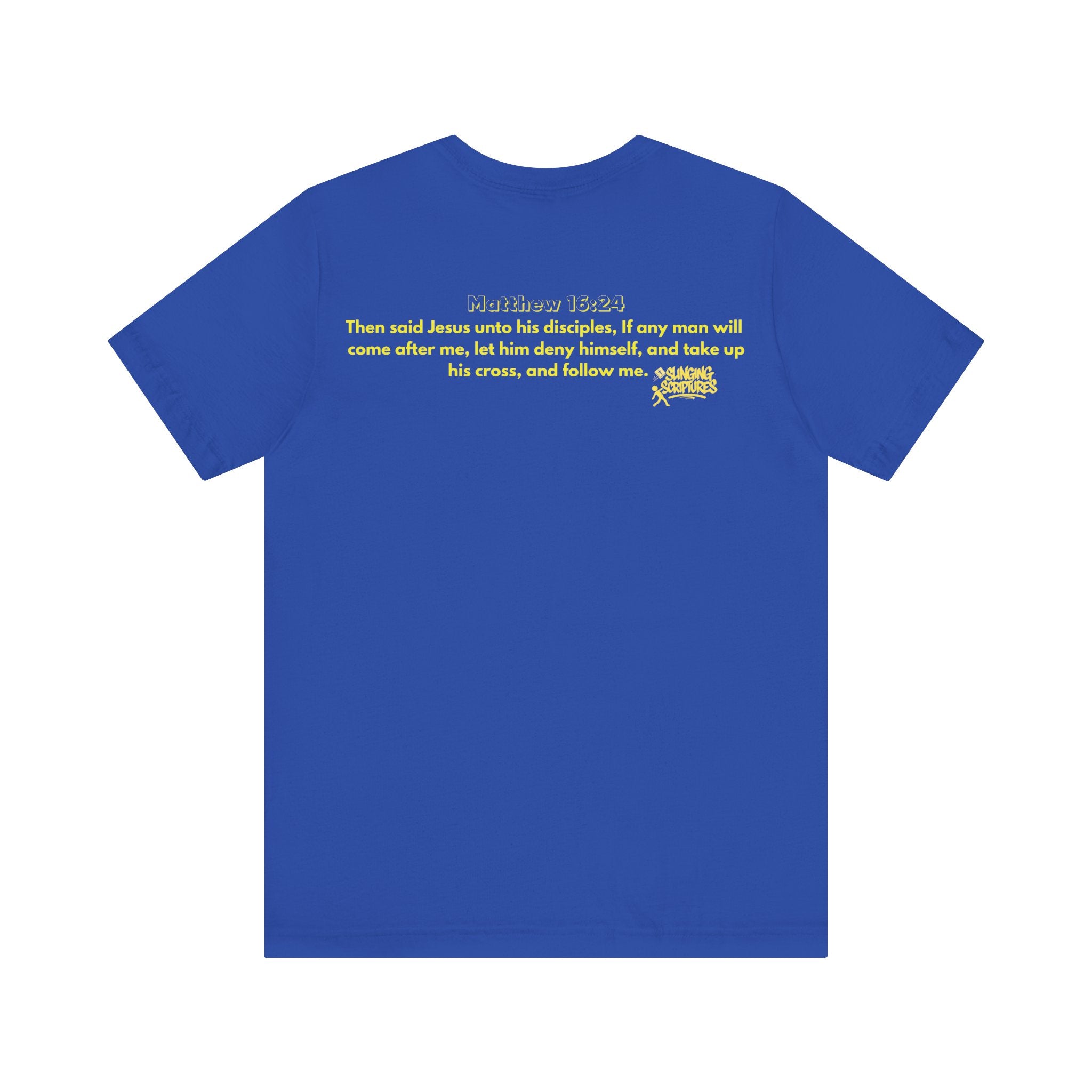 Cross Training — Matthew 16:24 | Unisex Jersey Short Sleeve Christian T-Shirt