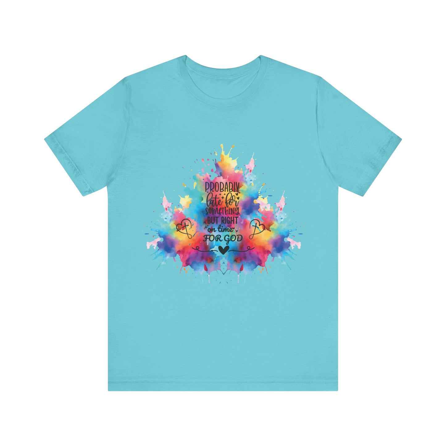 Ecclesiastes 3:1 T-Shirt – Unisex Jersey Short Sleeve Tee with Color Splash Artwork, Inspirational Bible Verse