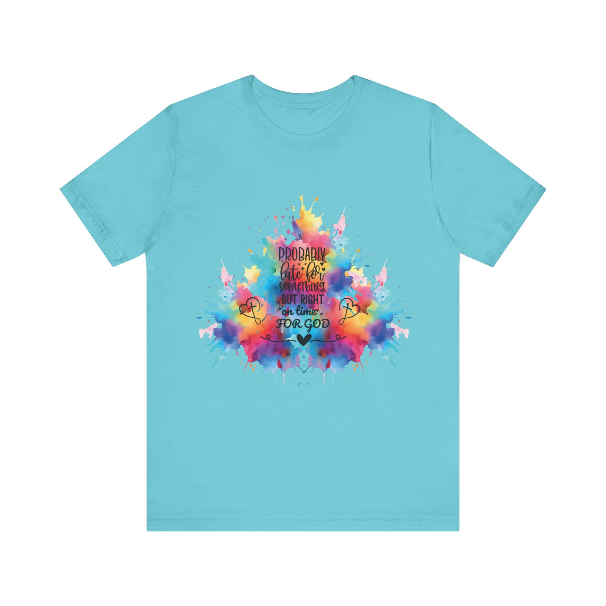 Ecclesiastes 3:1 T-Shirt – Unisex Jersey Short Sleeve Tee with Color Splash Artwork, Inspirational Bible Verse