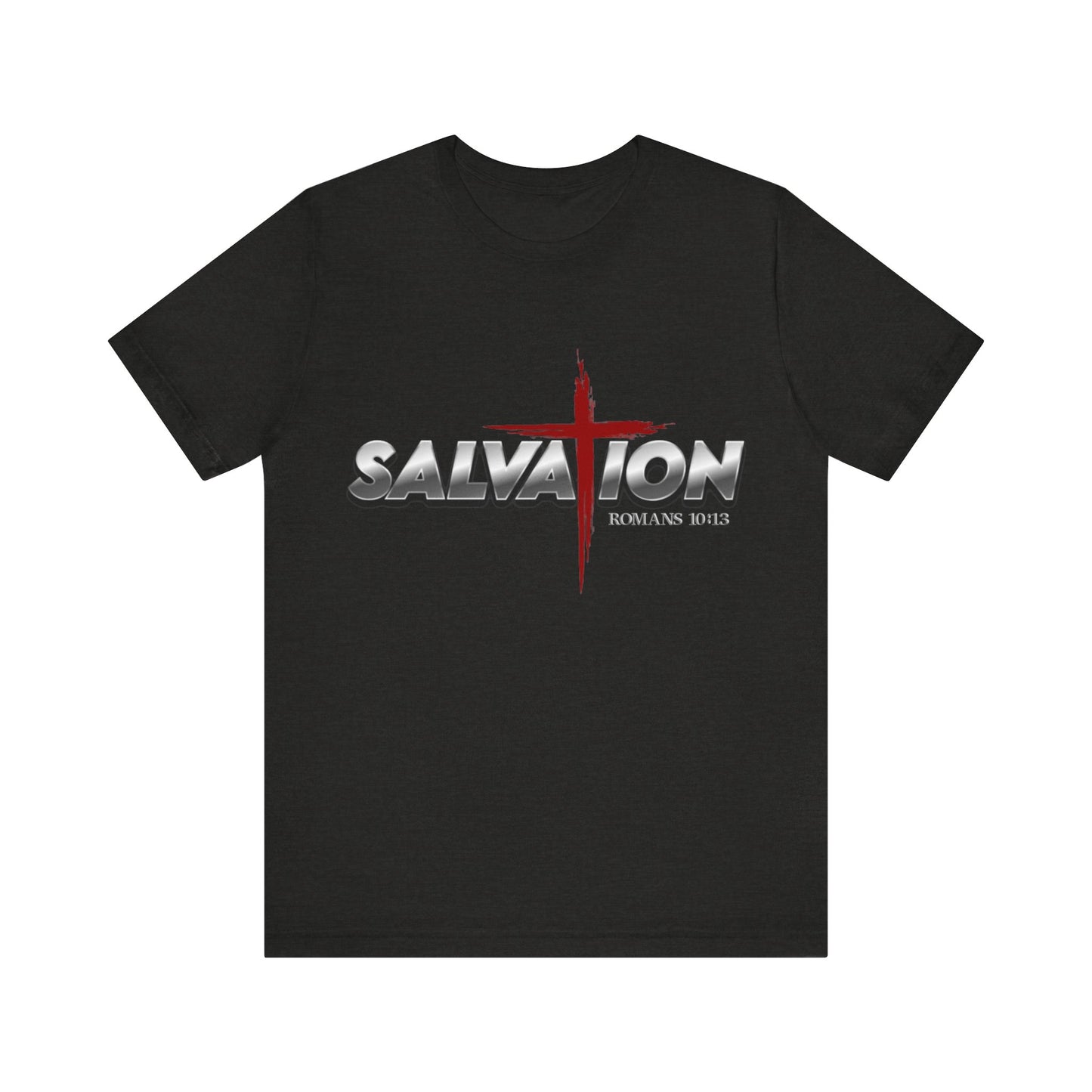 Salvation Christian T-Shirt — Romans 10:13 | Unisex Jersey Short Sleeve Tee