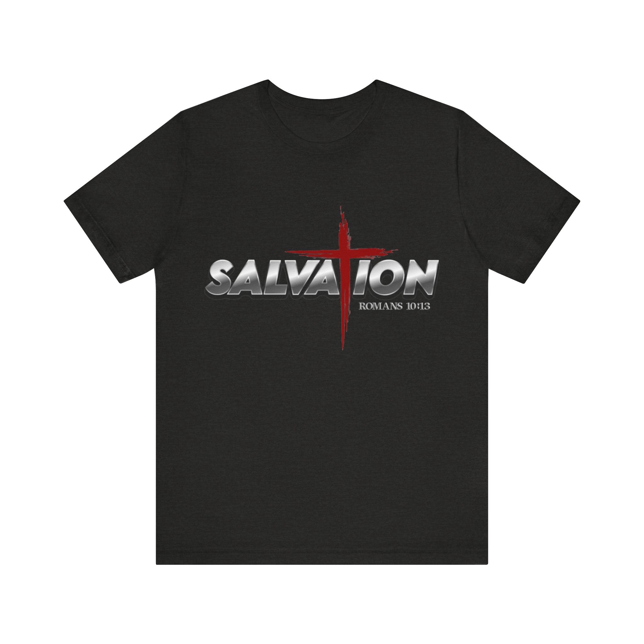 Salvation Christian T-Shirt — Romans 10:13 | Unisex Jersey Short Sleeve Tee