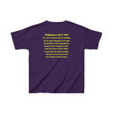 Don’t Worry, Be Happy Kids Tee | Philippians 4:6-7 Scripture Shirt