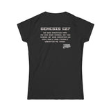 Made in the Image of God | Genesis 1:27 Christian Minecraft-Inspired Women’s Tee