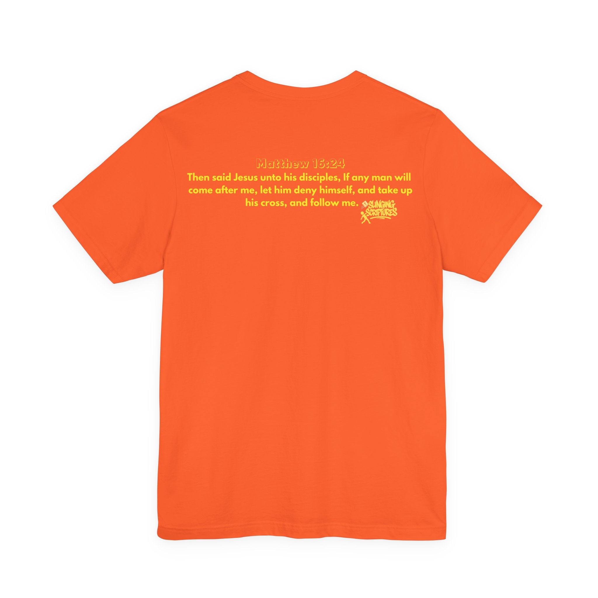 Cross Training — Matthew 16:24 | Unisex Jersey Short Sleeve Christian T-Shirt