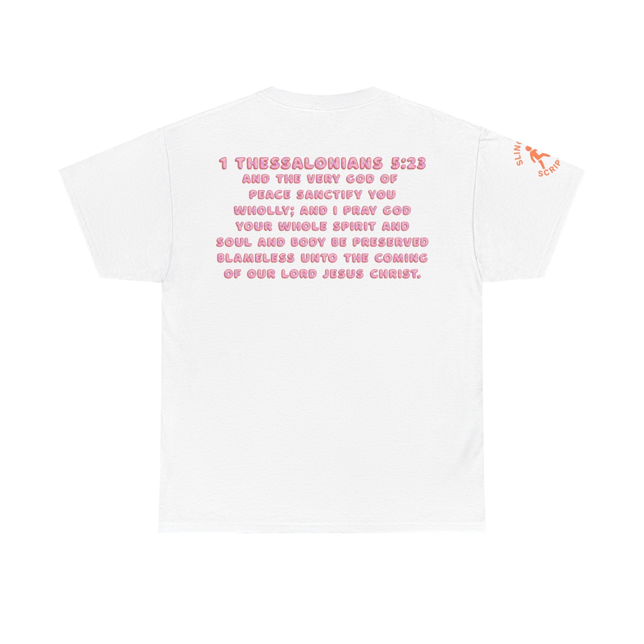 Donut Worry Inspirational Tee | Unisex Heavy Cotton Christian T-Shirt | Faith-Based Apparel | Positive Message Gift