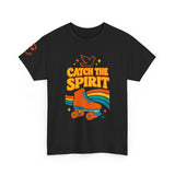 Catch the Spirit — 2 Corinthians 3:17 Retro Skate | Unisex Heavy Cotton Christian T-Shirt