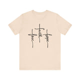 Faith, Hope, Love Tee | 1 Corinthians 13:13 Scripture Shirt | Unisex Jersey Christian T-Shirt