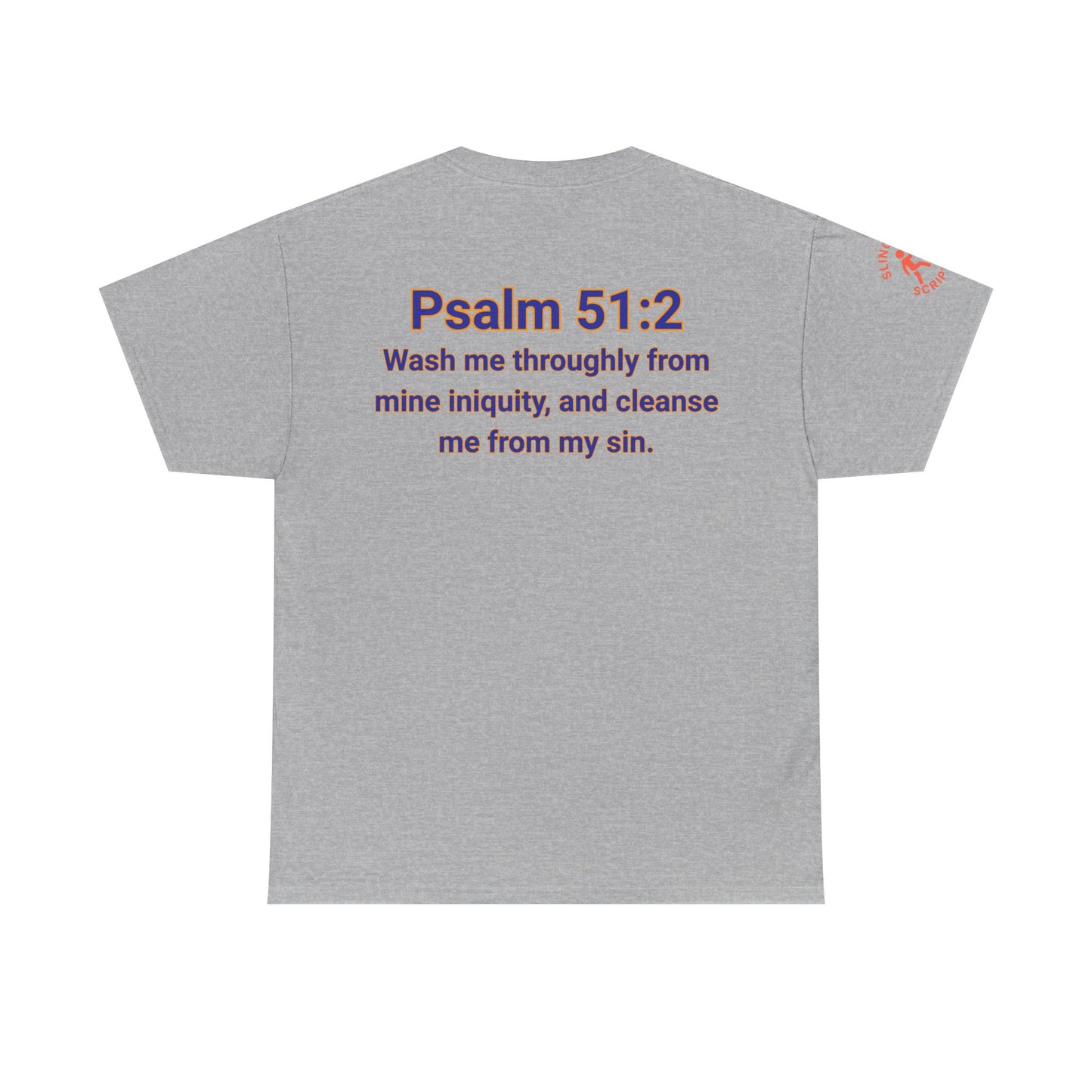 Jesus Gets Sin Out Tee | Psalm 51:2 | Unisex Heavy Cotton Christian Shirt