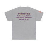 Jesus Gets Sin Out Tee | Psalm 51:2 | Unisex Heavy Cotton Christian Shirt