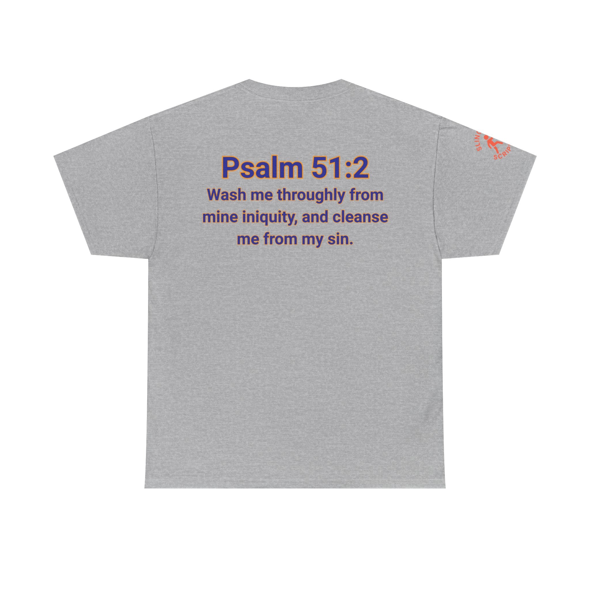 Jesus Gets Sin Out Tee | Psalm 51:2 | Unisex Heavy Cotton Christian Shirt