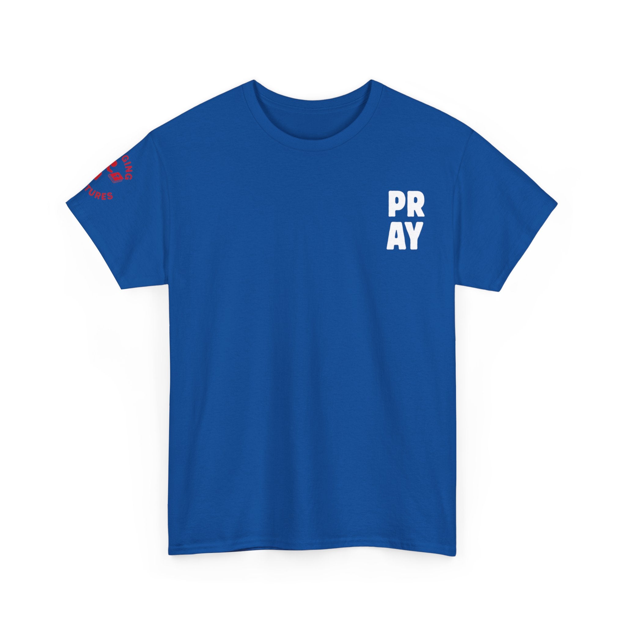 Need Prayer? Tap My Shoulder Tee — Faith Conversation Starter, Christian Unisex Heavy Cotton T-Shirt