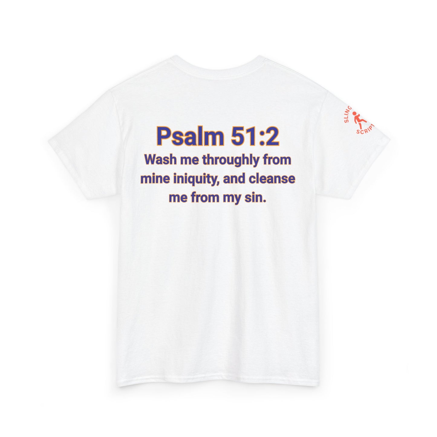 Jesus Gets Sin Out Tee | Psalm 51:2 | Unisex Heavy Cotton Christian Shirt