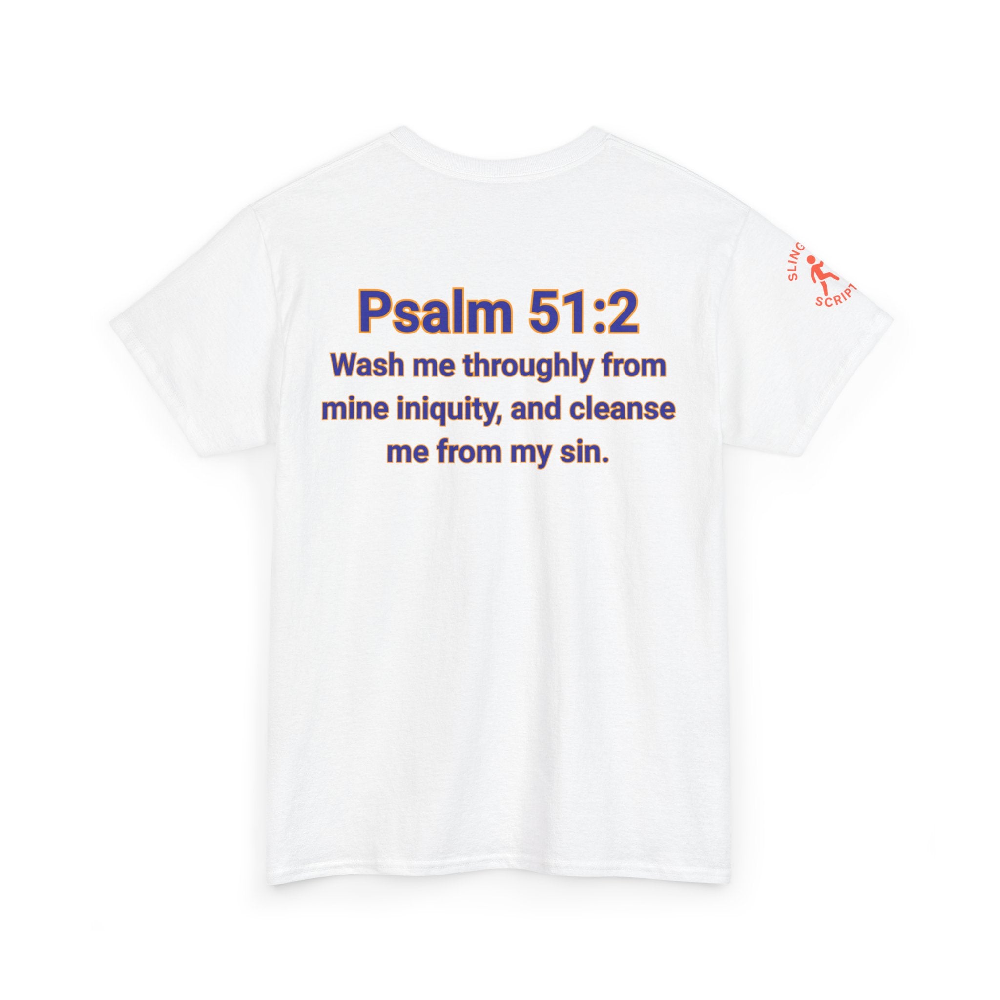 Jesus Gets Sin Out Tee | Psalm 51:2 | Unisex Heavy Cotton Christian Shirt