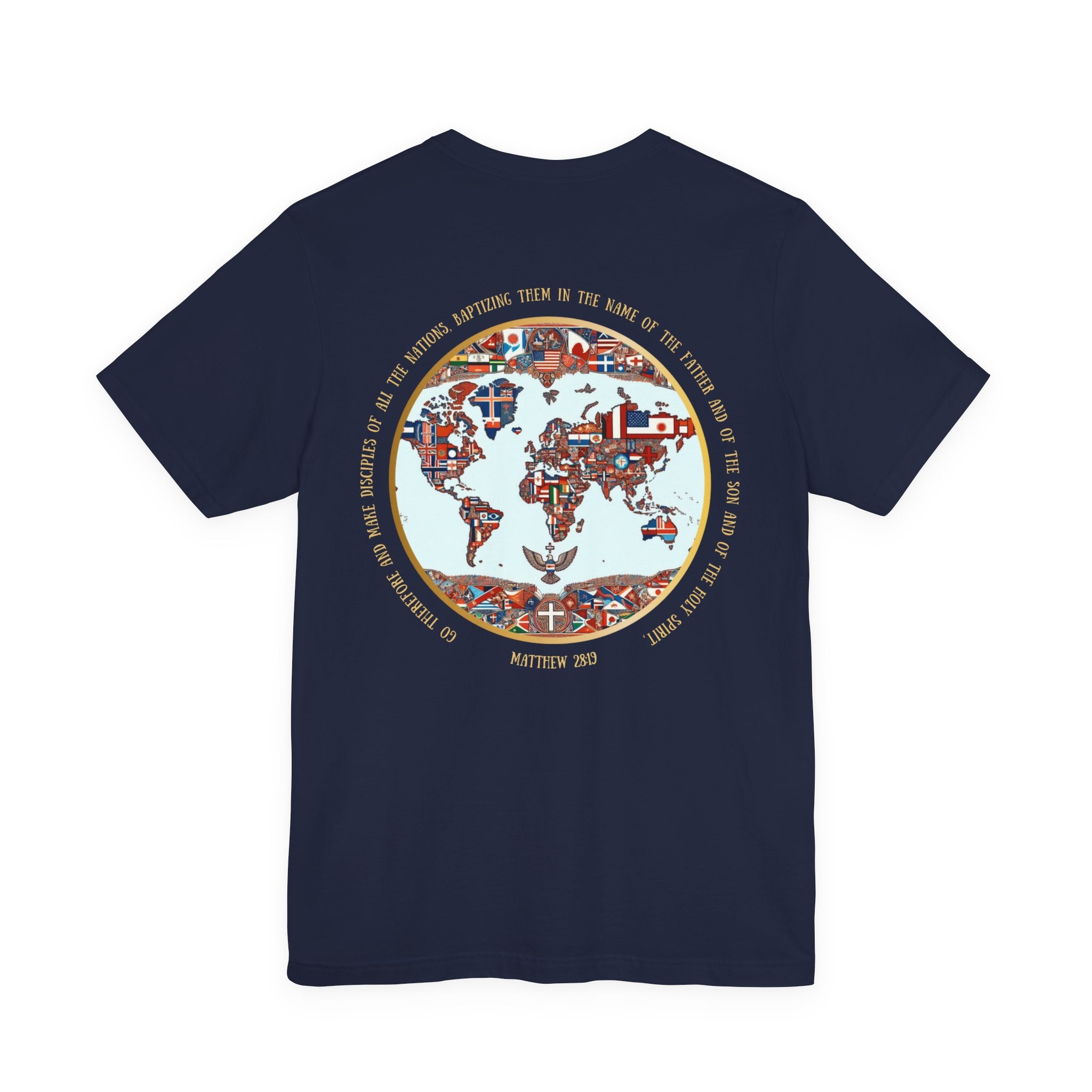 Go and Make Disciples Tee – Matthew 28:19, Unisex, Jersey Short Sleeve, Christian Travel Fashion”