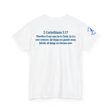Restored by the Lord Tee | 2 Corinthians 5:17 Scripture Shirt | Christian Rebuild T-Shirt | Unisex Heavy Cotton Tee