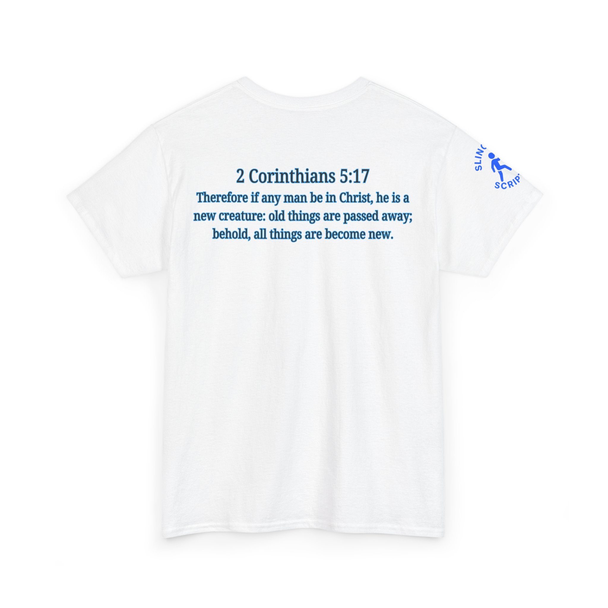 Restored by the Lord Tee | 2 Corinthians 5:17 Scripture Shirt | Christian Rebuild T-Shirt | Unisex Heavy Cotton Tee
