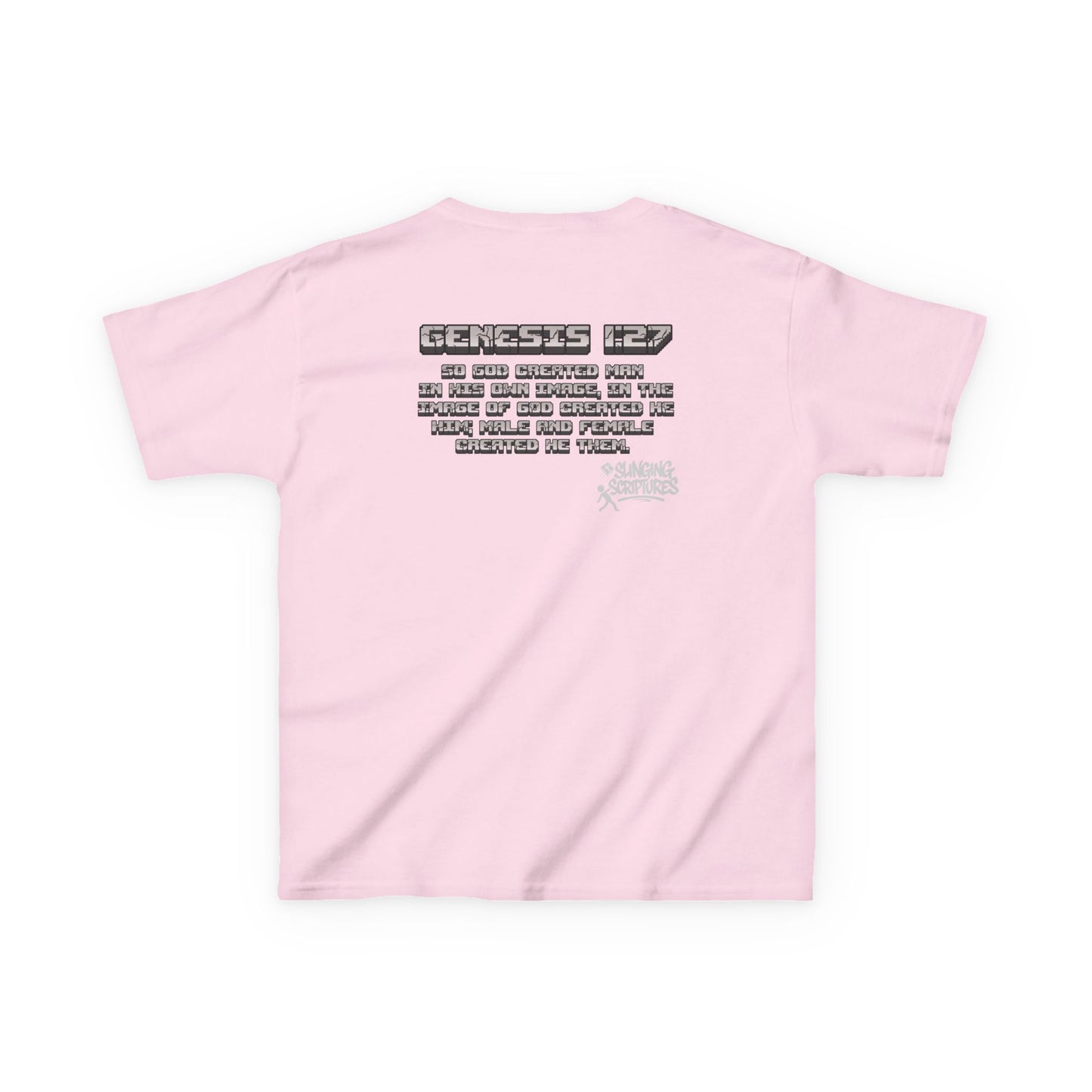 Made in the Image of God | Genesis 1:27 Christian Minecraft-Inspired Kids Tee
