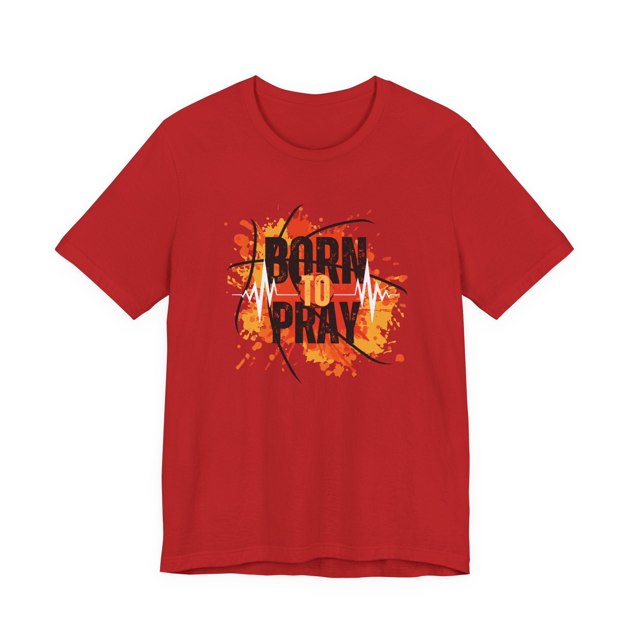 Born to Pray Tee | Christian Basketball Shirt | Unisex Jersey Short Sleeve | Inspirational Faith & Sports Apparel