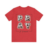 Pray It Forward Tee — Romans 12:12 | Unisex Christian Jersey T-Shirt | Inspirational Prayer Shirt | Faith-Based Apparel