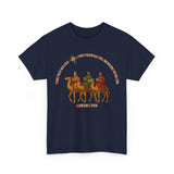 Three Wise Men Christmas Tee | Matthew 2:10 Nativity Shirt | Unisex Heavy Cotton Christian Holiday T-Shirt