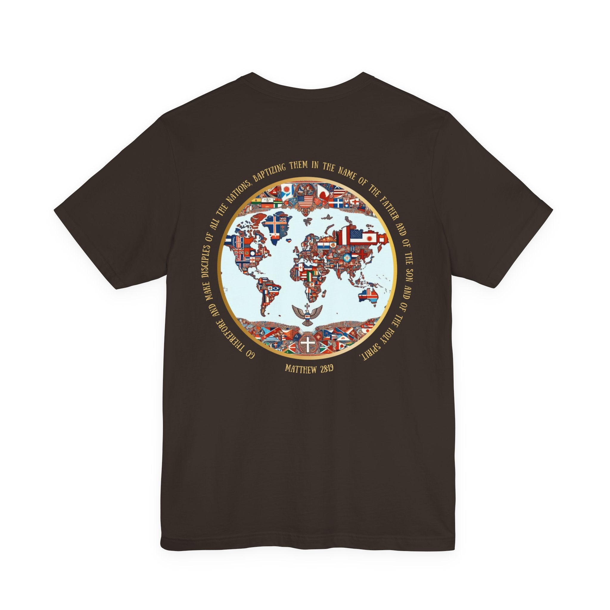 Go and Make Disciples Tee – Matthew 28:19, Unisex, Jersey Short Sleeve, Christian Travel Fashion”