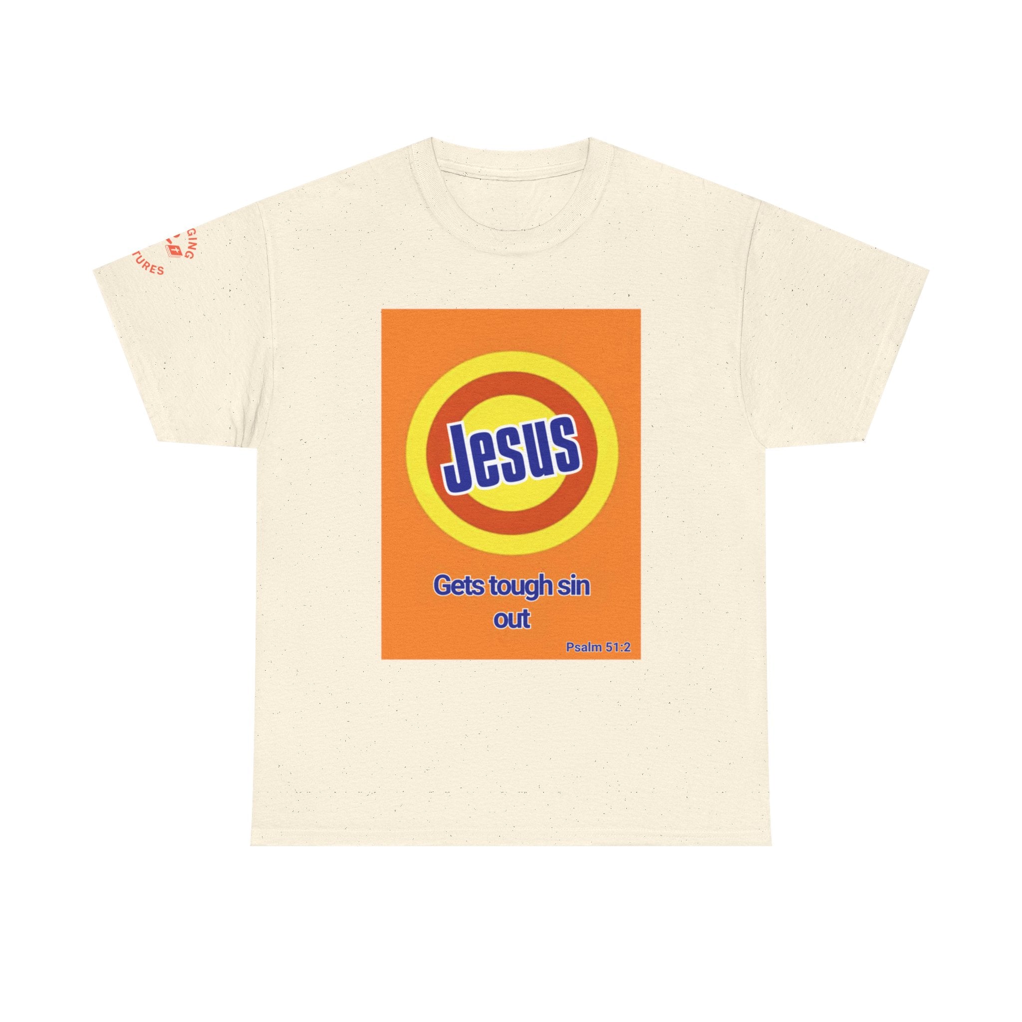 Jesus Gets Sin Out Tee | Psalm 51:2 | Unisex Heavy Cotton Christian Shirt