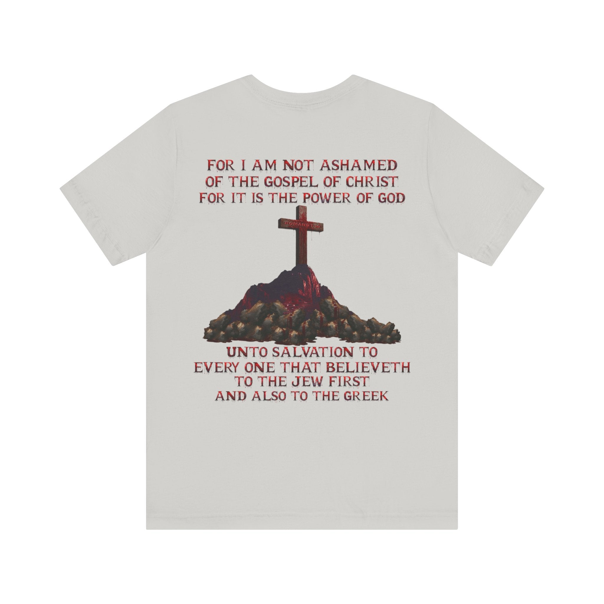 Not Ashamed of the Gospel Tee — Romans 1:16 | Christian Faith Jersey Unisex Shirt