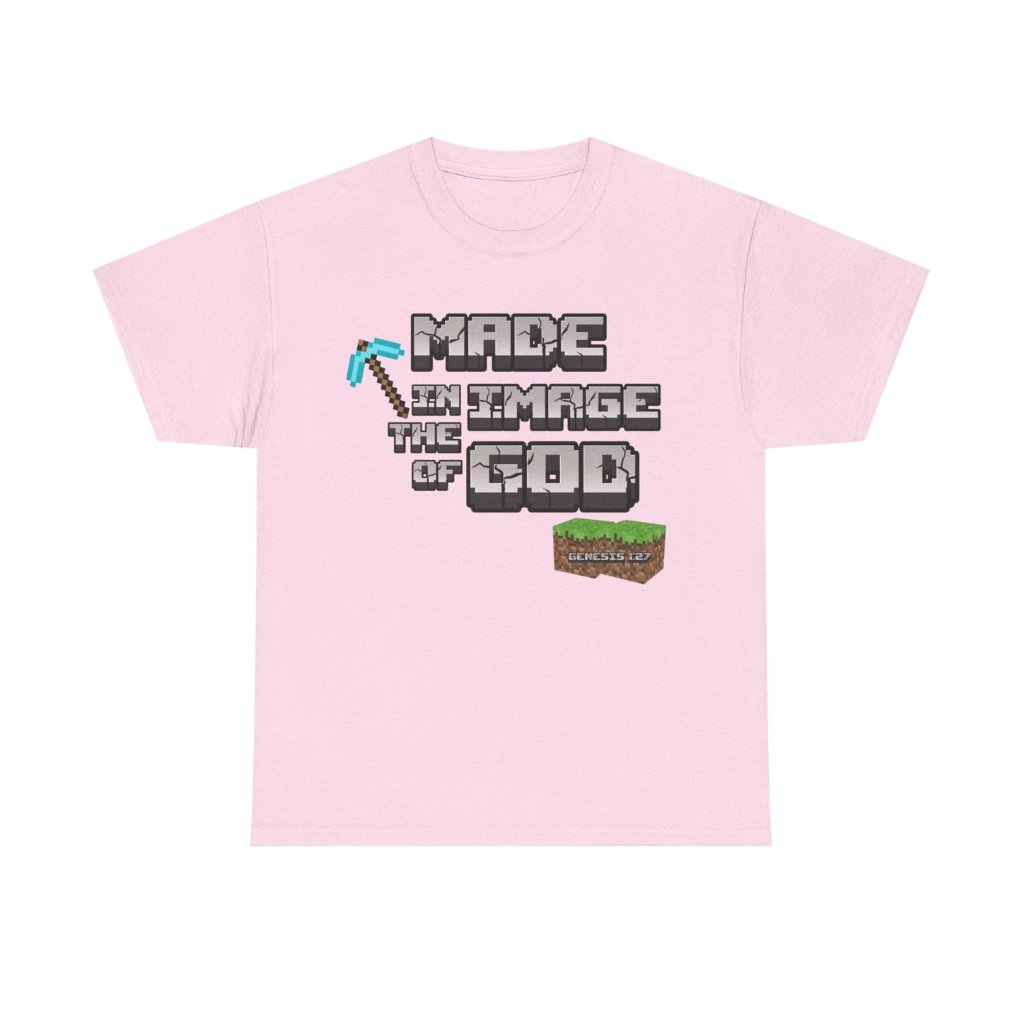 Genesis 1:27 Minecraft-Inspired Christain T-Shirt - Unisex