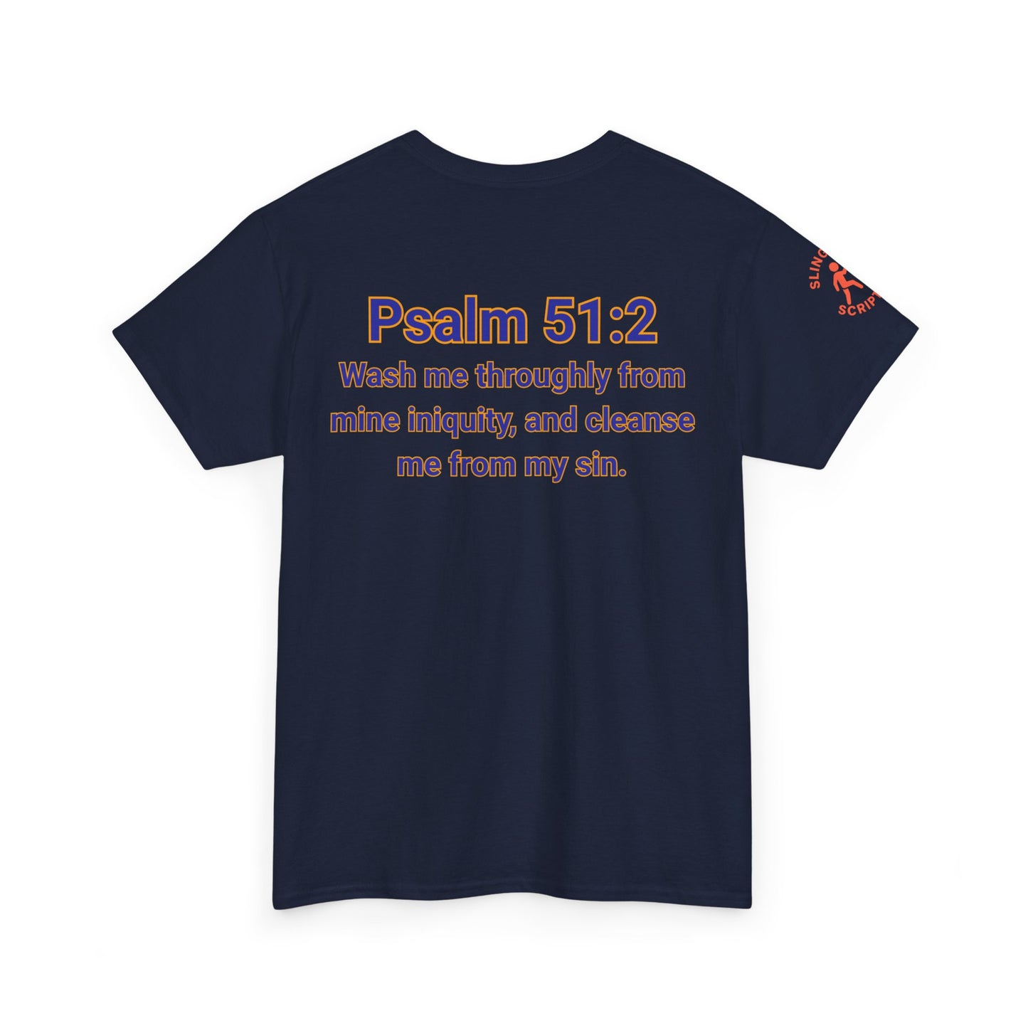 Jesus Gets Sin Out Tee | Psalm 51:2 | Unisex Heavy Cotton Christian Shirt