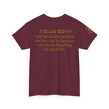 King of Kings Tee | 1 Timothy 6:15 Scripture Shirt | Unisex Heavy Cotton Christian T-Shirt | Lord of Lords Faith Apparel