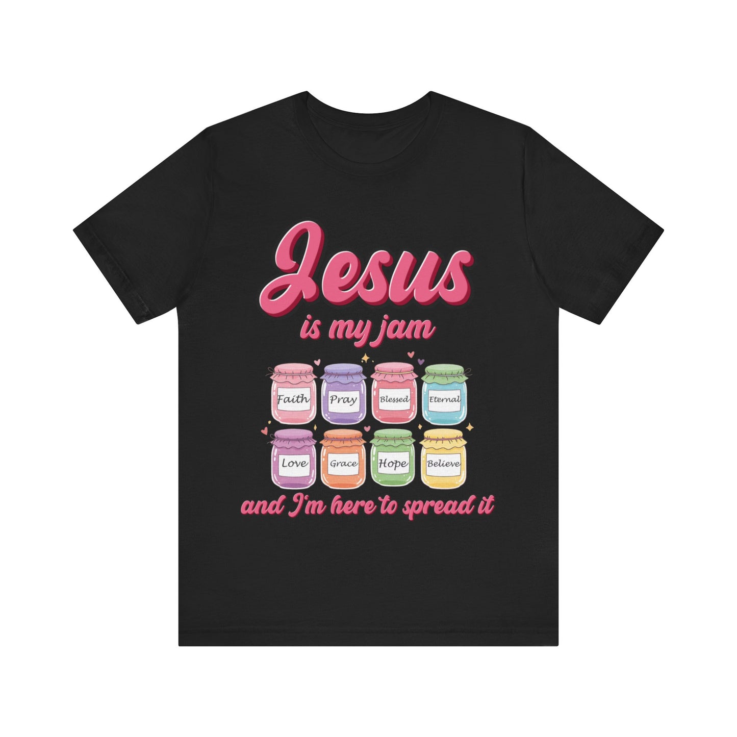 Jesus Is My Jam Tee | Unisex Jersey Christian T-Shirt | Fun Scripture Shirt | Faith-Based Graphic Tee