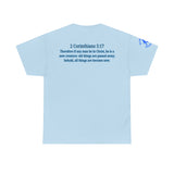 Restored by the Lord Tee | 2 Corinthians 5:17 Scripture Shirt | Christian Rebuild T-Shirt | Unisex Heavy Cotton Tee