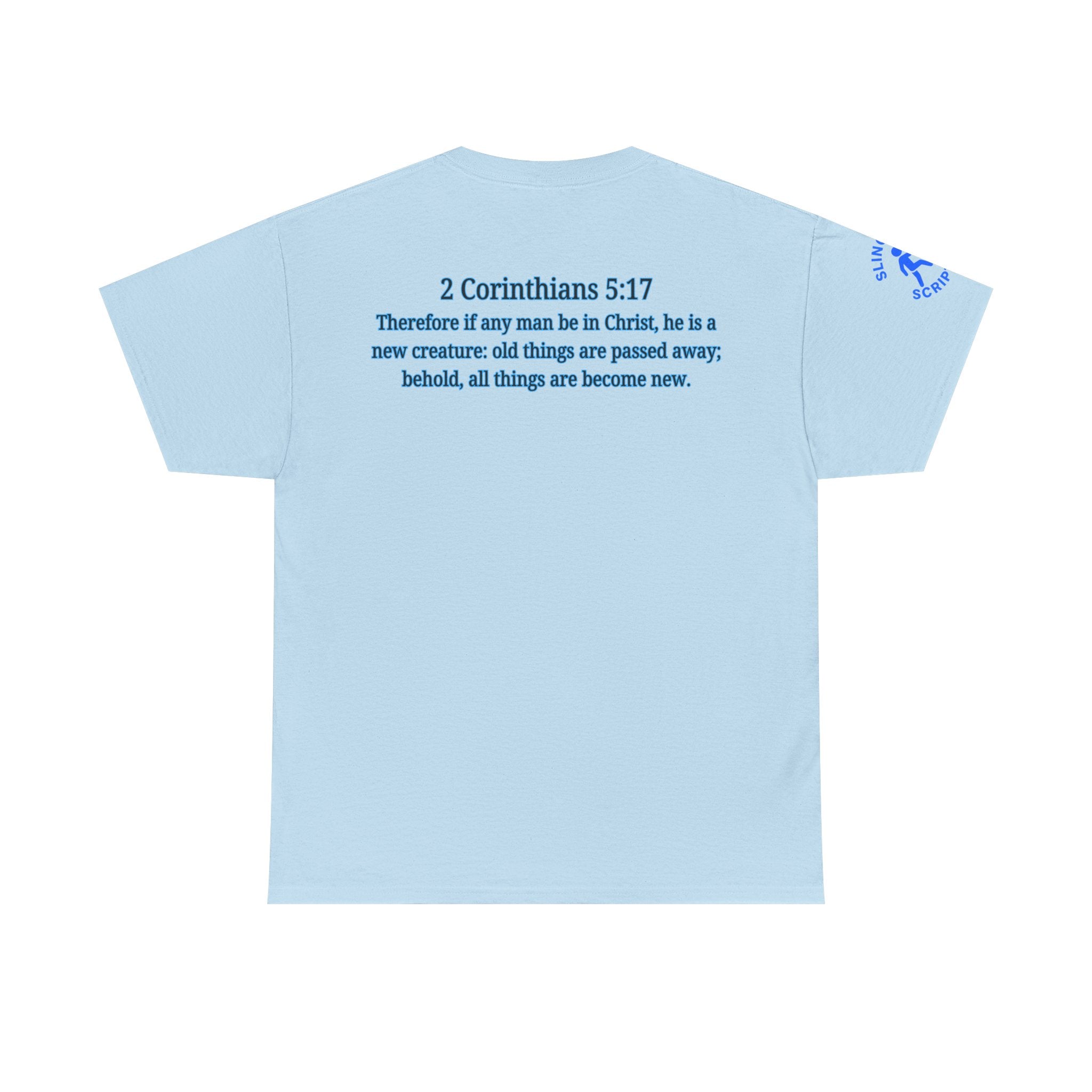 Restored by the Lord Tee | 2 Corinthians 5:17 Scripture Shirt | Christian Rebuild T-Shirt | Unisex Heavy Cotton Tee