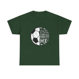 Philippians 4:13 Soccer Tee | Christian Athlete Shirt | Faith-Based Sports Apparel | Unisex Heavy Cotton